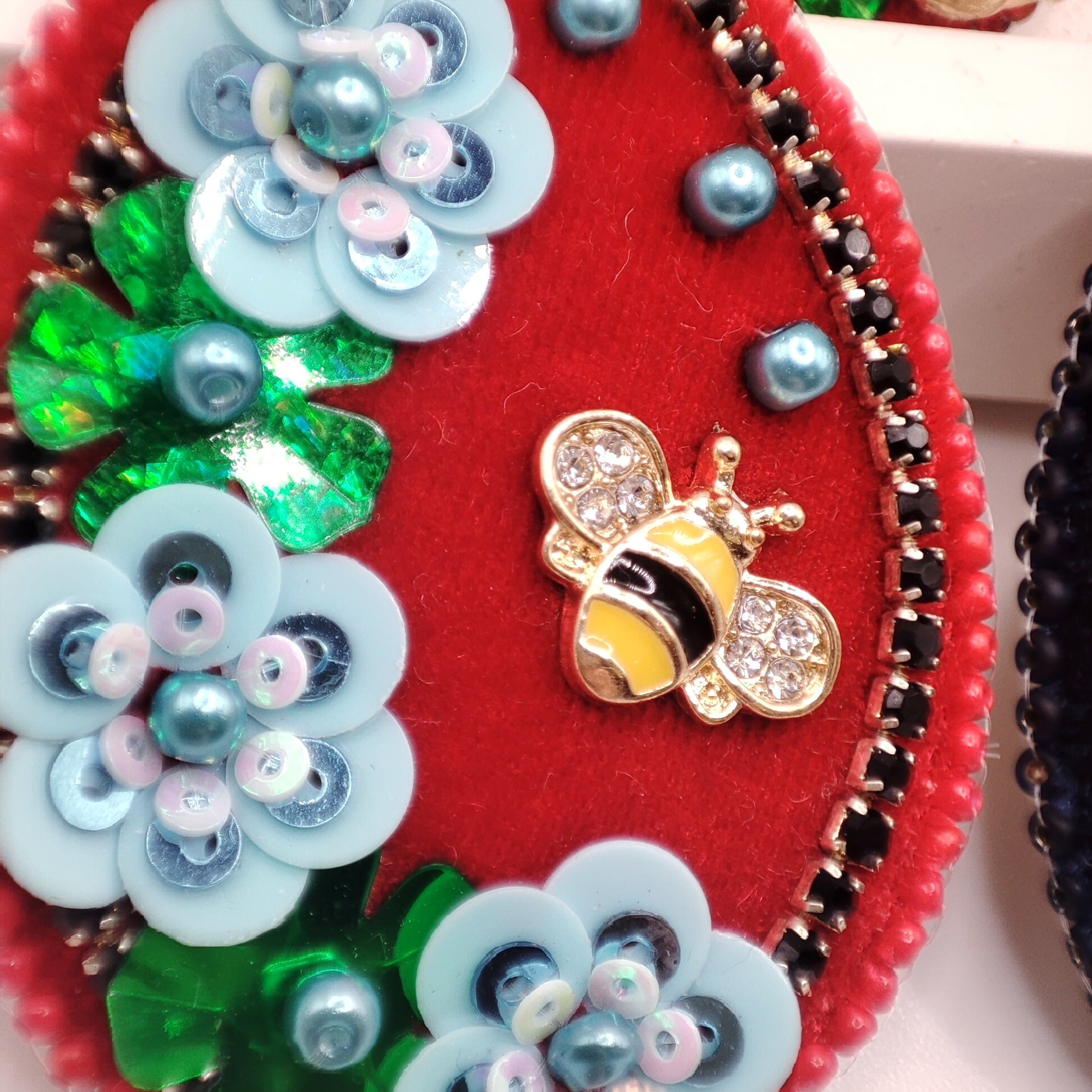 Easter Egg Brooch Handmade Pin - Etsy