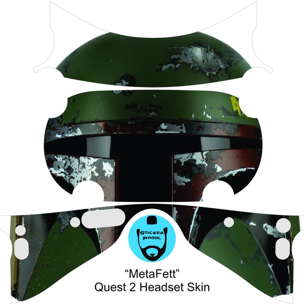 Oculus Quest 2 Headset Skin -  "MetaFett"