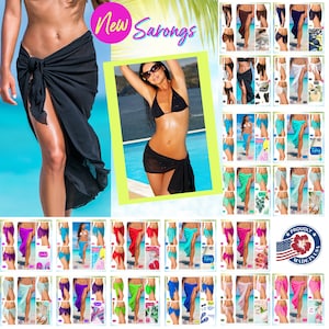 Sexy Women Swimwear Bikini Cover Up Beach Dress Sarong Wrap Pareo Bathing  Suit