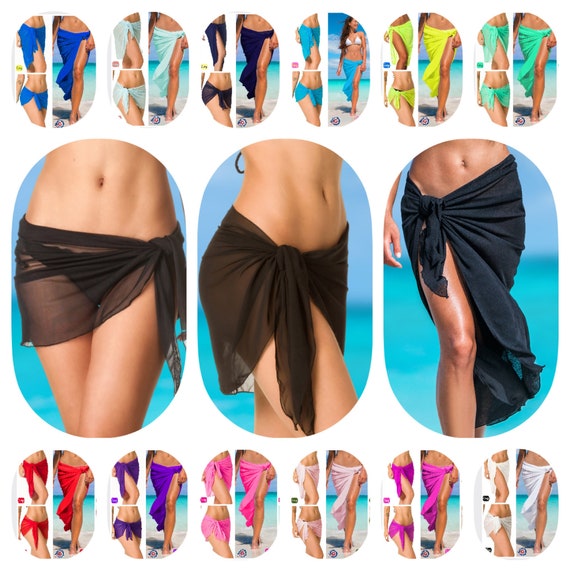 Women's Sarong Mesh Cover up Pareo Bathing Suit Sarong Wrap