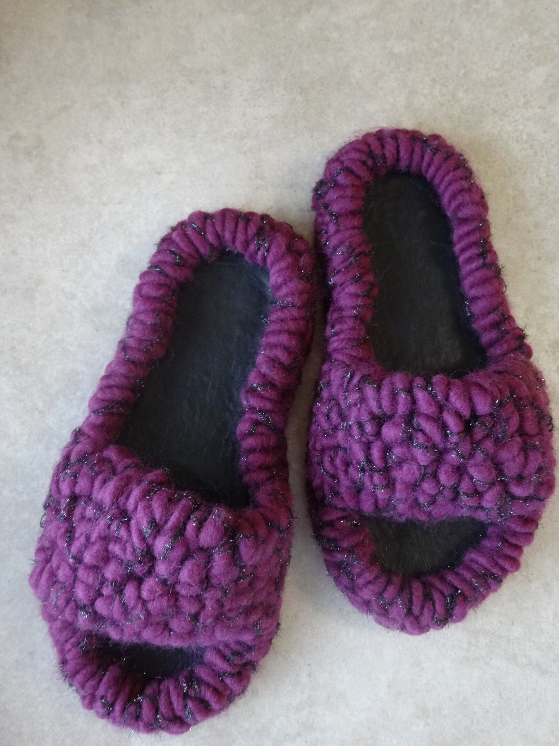 Slippers/women's Slippers/mohair Slippers Etsy