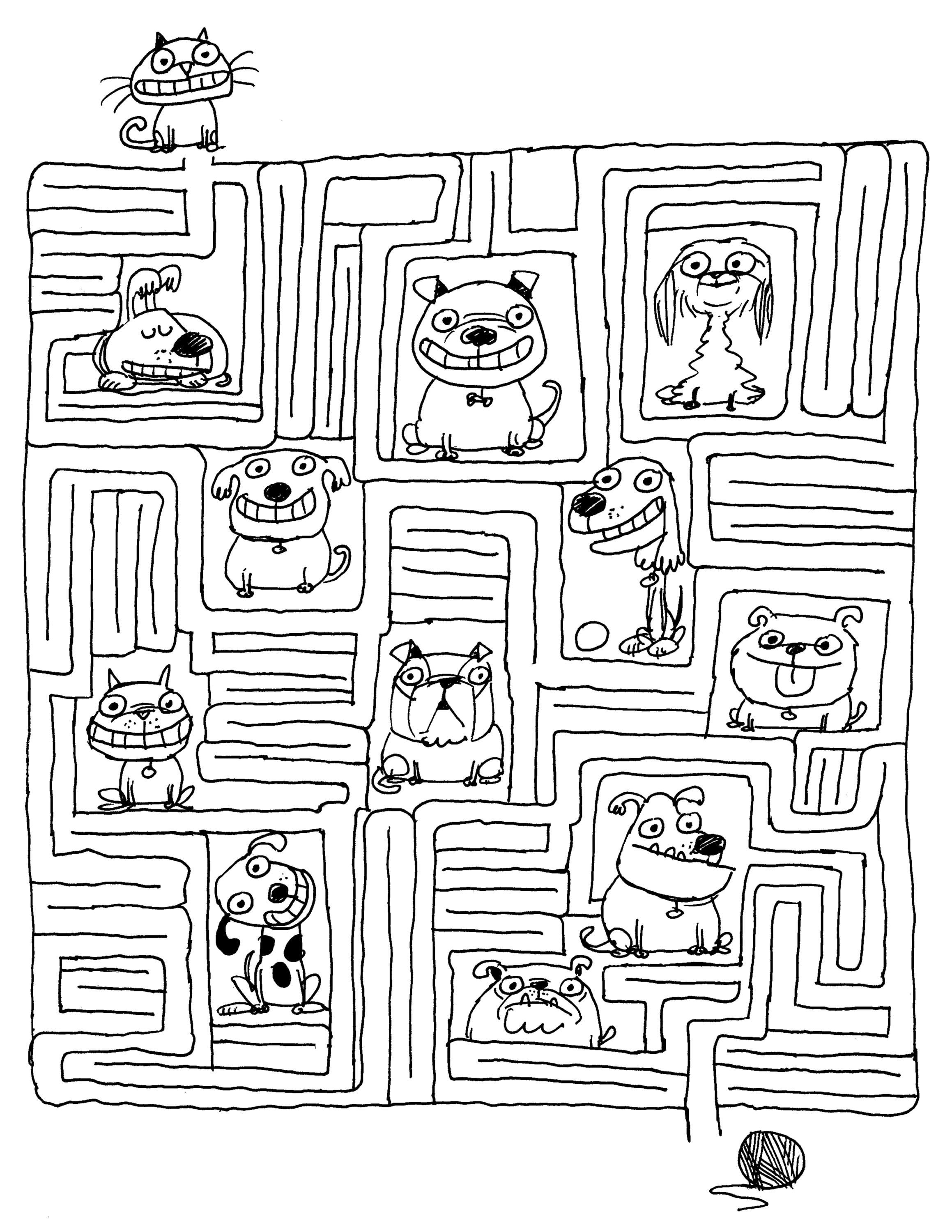 Fun Dog Maze Activity (printable PDF) - Etsy