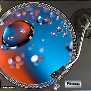 Water droplet 12" Felt Turntable Mat