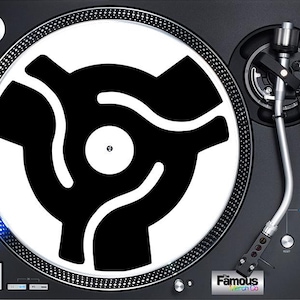 45rpm Adaptor image 7" or 12" Felt Turntable Mat