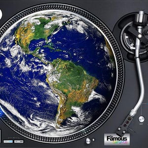 Earth Image 12" Felt Turntable Mat
