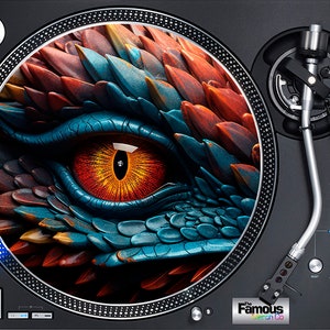 Dragon Eye Art 7" or 12" Felt Turntable Mat