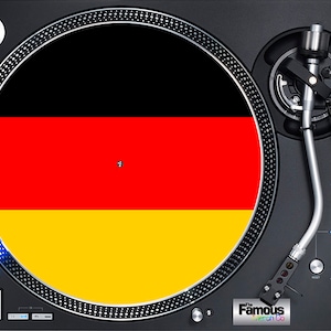 Germany Flag 12" Felt Turntable Mat