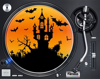 Halloween scene 12" Turntable DJ Slipmat