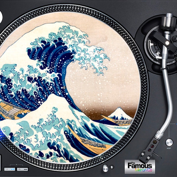 The Great Wave Off Kanagawa 7 » ou 12 » Feutre platine DJ Slipmat