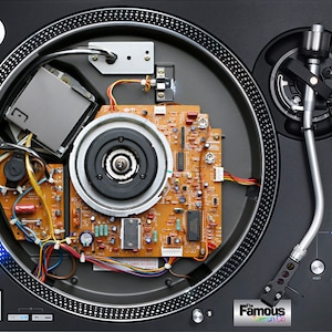 Technics inner Mechanism 12" Felt turntable Mat