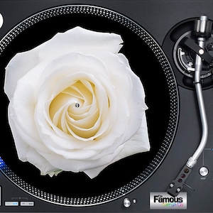 White Rose 12" Felt turntable Mat