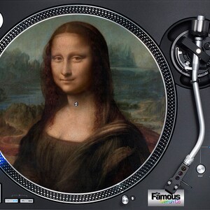 Mona Lisa image 7" or 12" Felt Turntable Mat