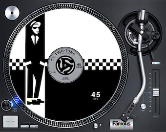 Ska Walt Jabsco 2 tone 7" or 12" felt turntable Slipmat