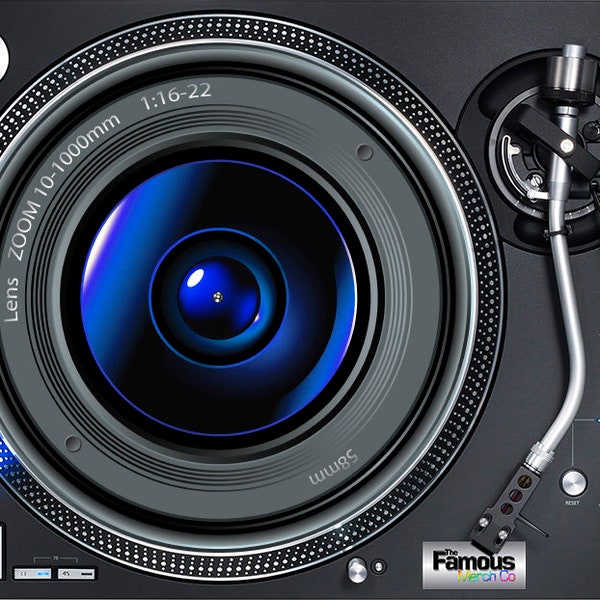 Camera lens design 12" Felt Turntable   DJ Slipmat