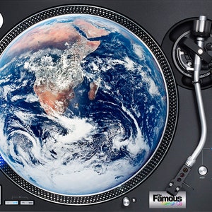 Planet Earth 7" or 12" Felt Turntable Mat