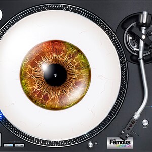 Brown Eye Art 7" or 12" Felt Turntable Mat