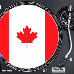 Canadian Flag 12" Felt Turntable Mat