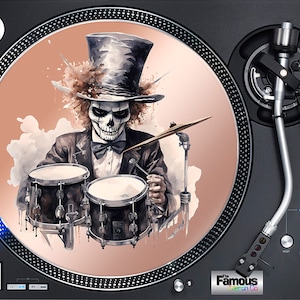 Ghost Drummer 7" or 12" Felt Turntable Mat