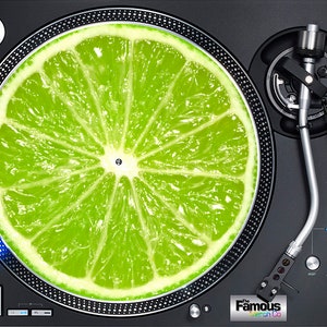 Lime image 7" or 12" Felt turntable Mat