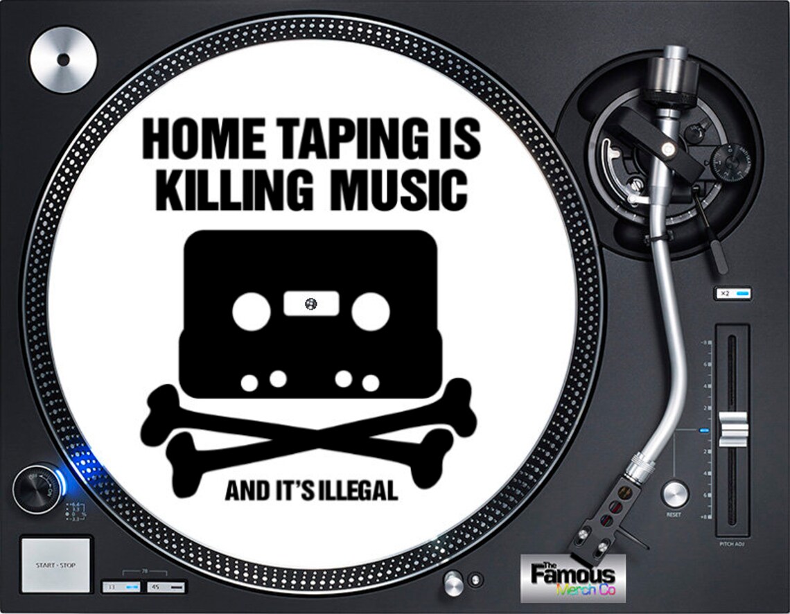Home Taping is Killing Music 12 Turntable Felt DJ Etsy