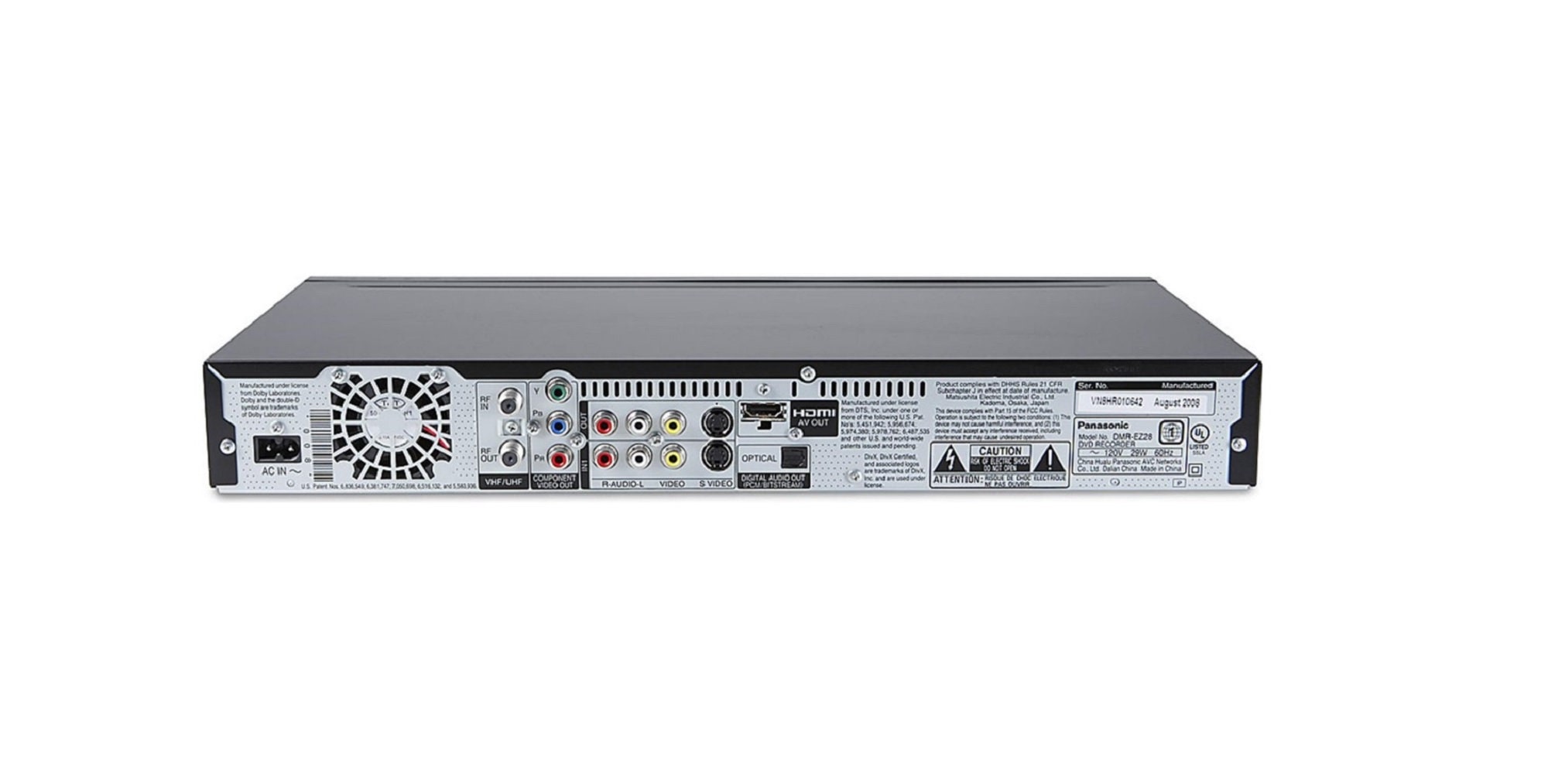 Panasonic DMR-EZ28 DVD Recorder 1080p Upconversion Digital