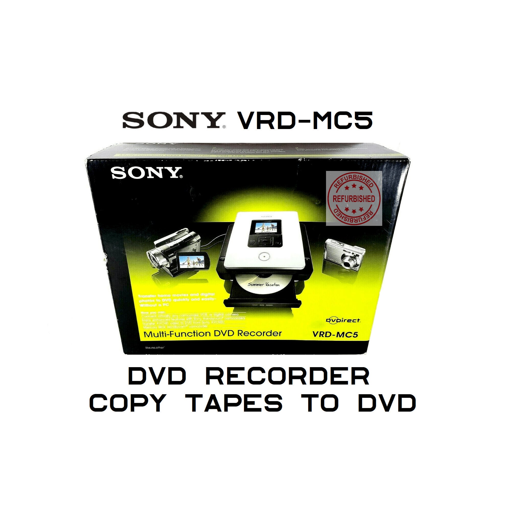 Sony DVD Recorder Multi-function Transfer Vhs to DVD - Etsy