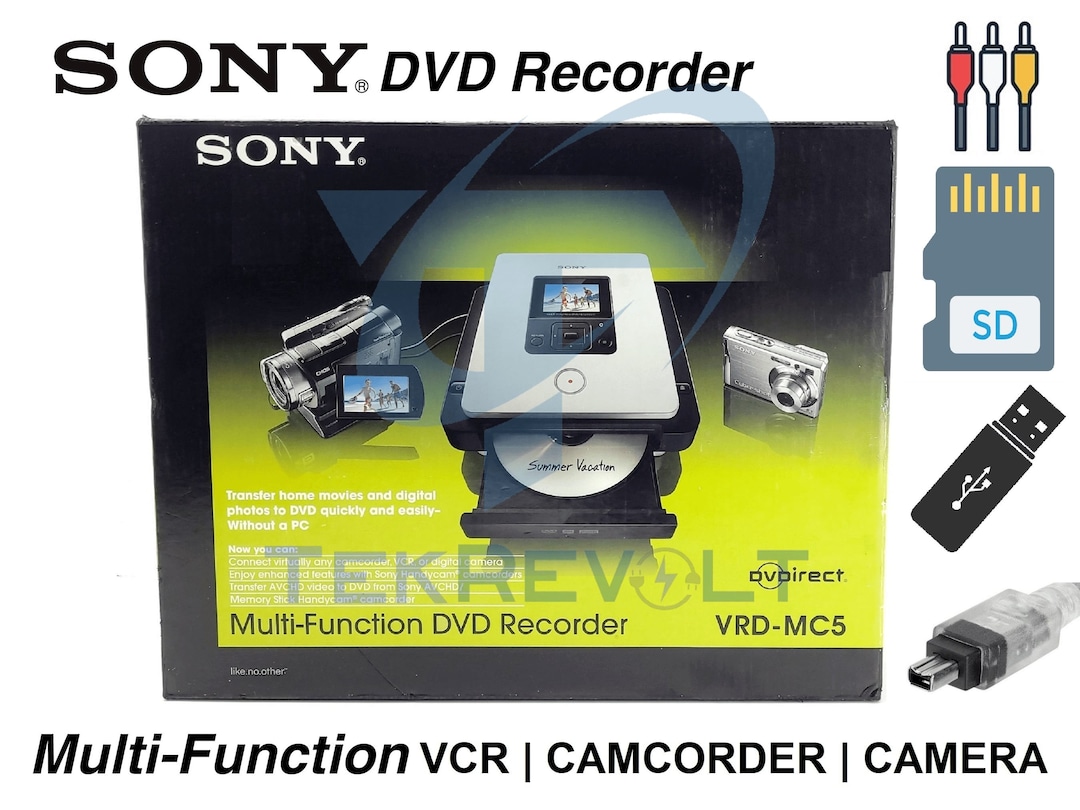 Suavemente Quinto Atajos Sony DVD Recorder VRD-MC5 DVDirect Multi-Function Transfer vhs - Etsy España