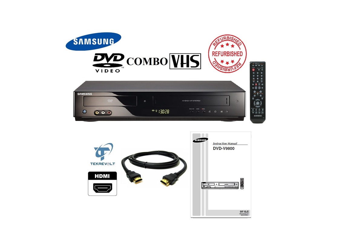 Samsung VHS Combo DVD Player 1080p Upconverting HDMI Etsy
