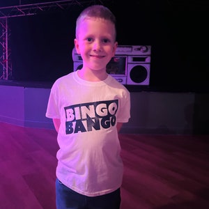 Bingo Bango T-shirt for kids. Butlin’s T-shirt. Butlin’s holiday. Bingo Bango. FREE delivery.