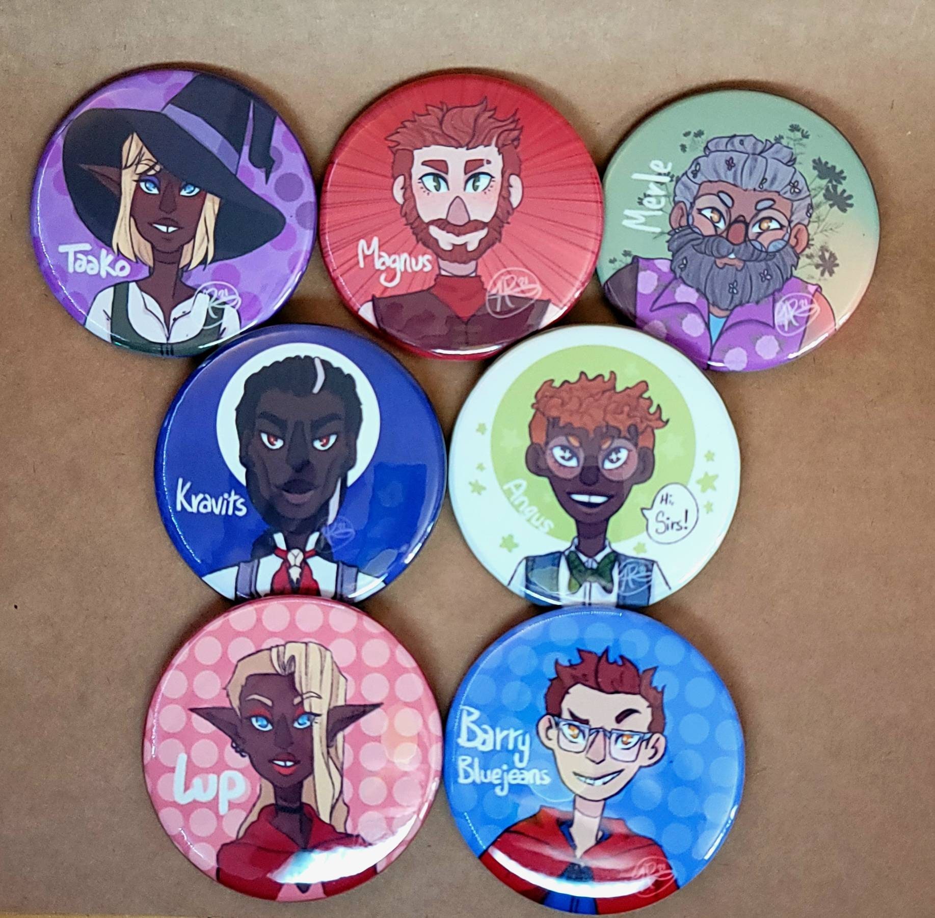 The Adventure Zone Buttons Etsy