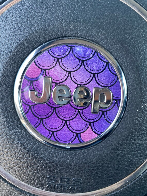 Center Steering Wheel Decal Made to Fit a Jeep Purple Etsy