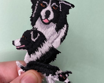 Parche de perro Border Collie - Realista - Para planchar - Aplique