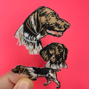 German Shorthair Dog Patch - Iron on - Applique
