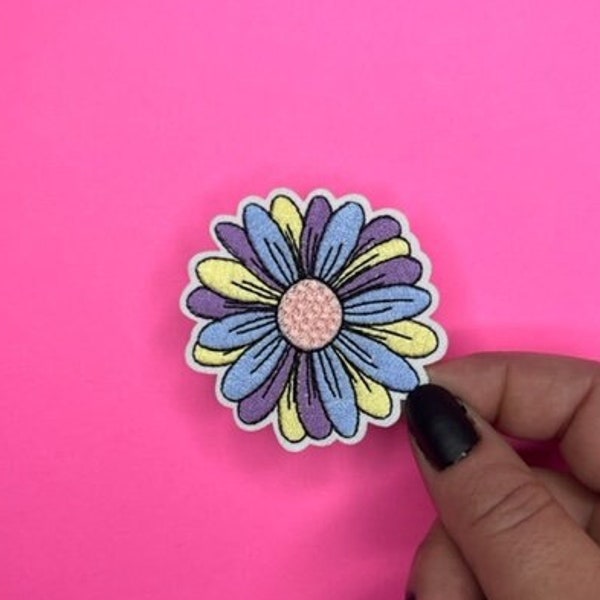 Colored Daisy Patch - Etsy