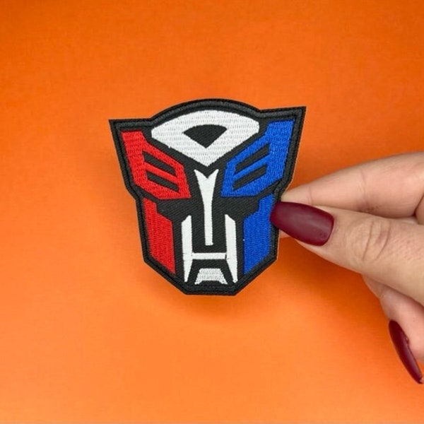 Transformers Patch - Iron on - Autobot Applique - 80's Cartoon