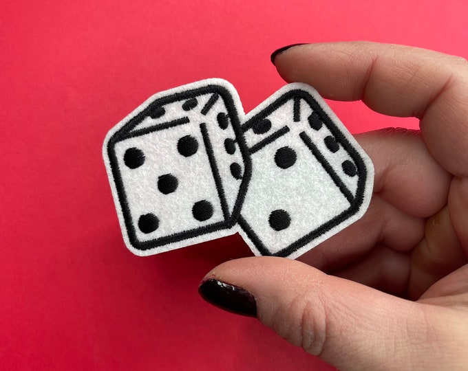 Pair of Dice Patch - Lucky 7 - Iron on - Applique - Etsy
