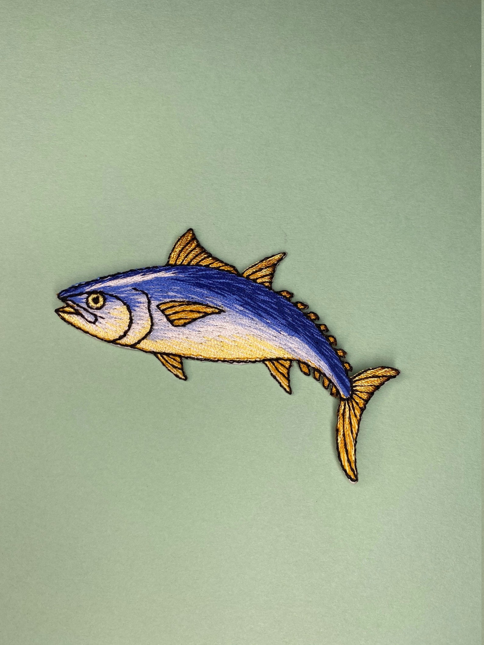 Salmon Fish Patch Iron on Applique Fishing Hat Patch Etsy