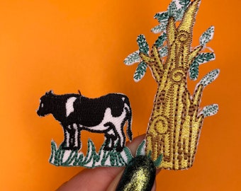 Cow Patch - Farm - Iron on - Applique