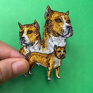 Pit Bull Terrier Patch/Iron on/Sew on/Applique