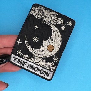 The Moon Tarot Patch - Iron on - Applique