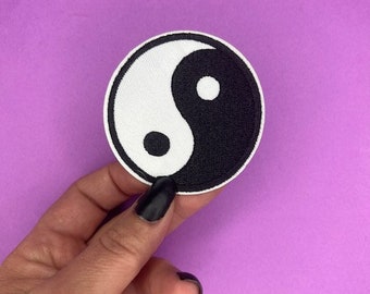 Kyang Patch Yin Yang Patch (617) 2 Inch Diameter Embroidered Patch - Etsy