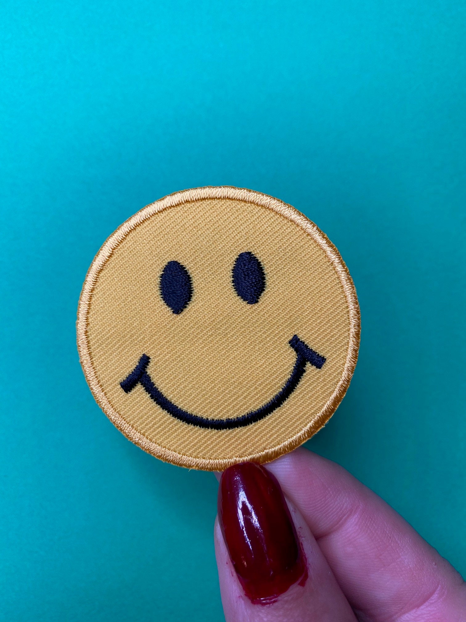 Smiley Face Emoji Patch/iron on Applique Etsy
