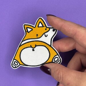 Corgi Dog Patch - Corgi Butt Applique - Iron on - Sew on - Pembroke Welsh Corgi