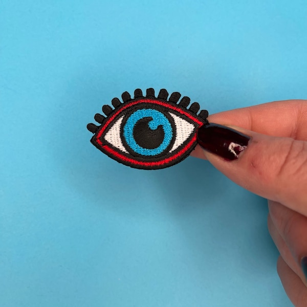 All Seeing Eye Patch - Third Eye Applique - Blue Eye - Iron on