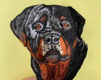 Naszywka z głową psa Rottweilera