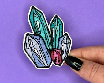 Crystal Tower Patch - Spiritual - Witchy - Iron on - Applique