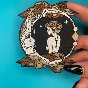 Moon Goddess Patch - Iron on - Applique