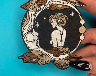 Moon Goddess Patch - Iron on - Applique