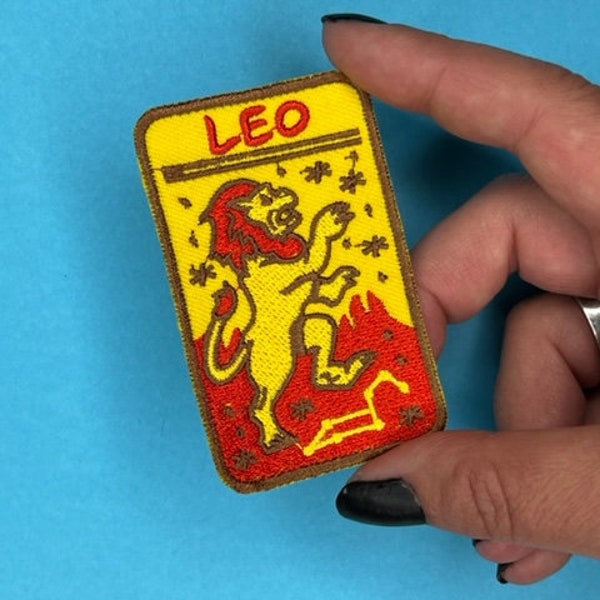 Leo Zodiac Sign Patch - Iron on - Applique