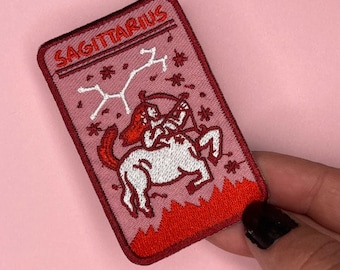 Sagittarius Zodiac Sign Patch - Iron on - Applique